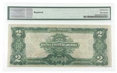 1899 US $2 SILVER CERTIFICATE Fr.256 PMG VF25