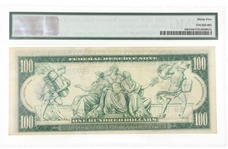 1914 US $100 FEDERAL RESERVE NOTE NEW YORK Fr.1091 PMG