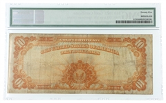 1922 US $10 GOLD CERTIFICATE NOTE Fr.1173 PMG VF25