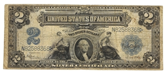 1899 US $2 SILVER CERTIFICATE Fr.258 