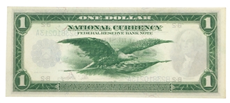 1918 US $1 FEDERAL RESERVE NEW YORK NOTE Fr.712