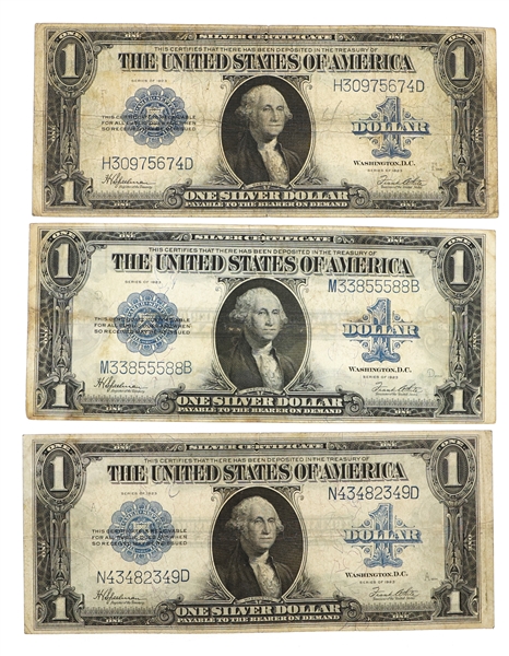 1923 US $1 SILVER CERTIFICATE NOTES Fr.237