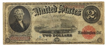 1917 US $2 LEGAL TENDER NOTE Fr.59