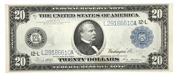 1914 US $20 FEDERAL RESERVE NOTE BLUE SEAL Fr.1011a