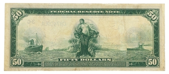 1914 US $50 FEDERAL RESERVE NOTE Fr.1033