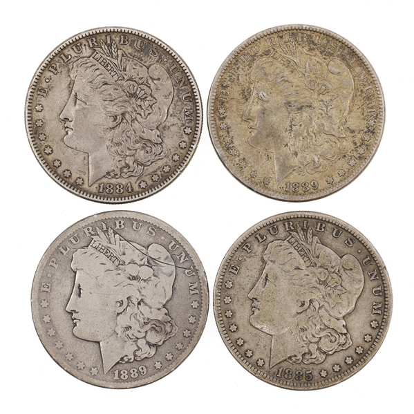 1884-1889 US SILVER MORGAN DOLLAR COINS