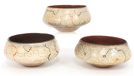 PERUVIAN SHIPIBO POTTERY MASATO BOWLS 