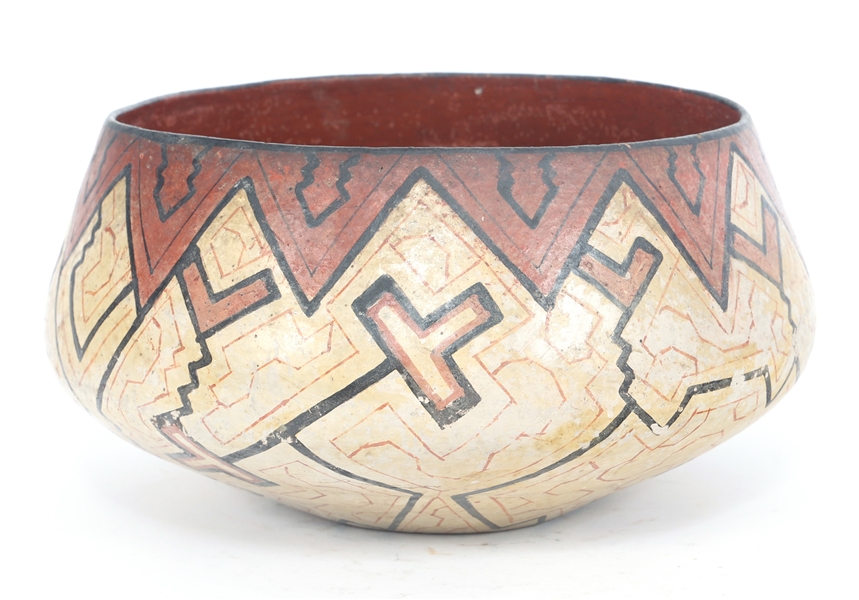 PERUVIAN SHIPIBO POTTERY MASATO BOWL