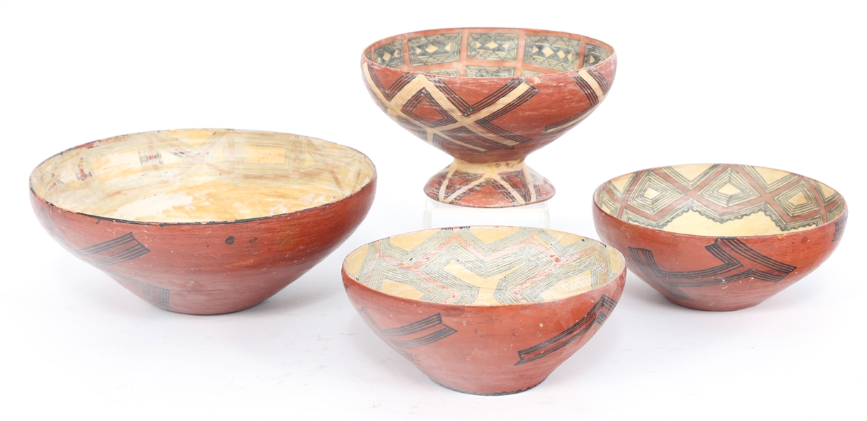 ECUADORIAN CANELOS QUICHUA MUCAWA POTTERY BOWLS