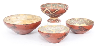 ECUADORIAN CANELOS QUICHUA MUCAWA POTTERY BOWLS