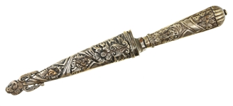 JUCA SILVER PLATE GAUCHO BOOT KNIFE