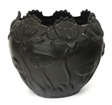 ASIAN BRONZE LOTUS JARDINIERE 