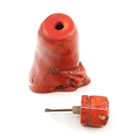 CHINESE RED CORAL HARE SNUFF BOTTLE