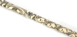 CHINESE SUN WUKONG BONE SECTIONAL WALKING STICK
