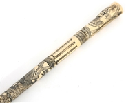 CHINESE SUN WUKONG BONE SECTIONAL WALKING STICK