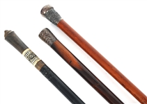 WALKING STICKS - LOT OF 3