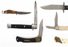 FOLDING & FIXED BLADE KNIVES - LOT OF 6