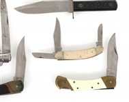 FOLDING & FIXED BLADE KNIVES - LOT OF 6