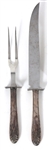 CARVING SET, FORKS, KNIVES, & SHARPENING STICK