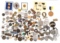 MILITARY & CIVILIAN INSIGNIA, TOKENS, PINS & MORE