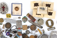 MILITARY & CIVILIAN INSIGNIA, TOKENS, PINS & MORE
