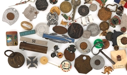 MILITARY & CIVILIAN INSIGNIA, TOKENS, PINS & MORE