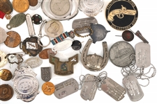 MILITARY & CIVILIAN INSIGNIA, TOKENS, PINS & MORE