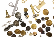 MILITARY & CIVILIAN TIE CLIPS BUTTONS CUFF LINKS