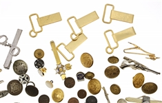MILITARY & CIVILIAN TIE CLIPS BUTTONS CUFF LINKS