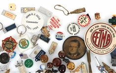 NOVELTY ITEMS MINIATURES POLITICAL BUTTONS & MORE