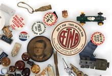 NOVELTY ITEMS MINIATURES POLITICAL BUTTONS & MORE