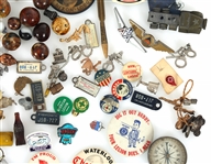 NOVELTY ITEMS MINIATURES POLITICAL BUTTONS & MORE