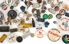 NOVELTY ITEMS MINIATURES POLITICAL BUTTONS & MORE