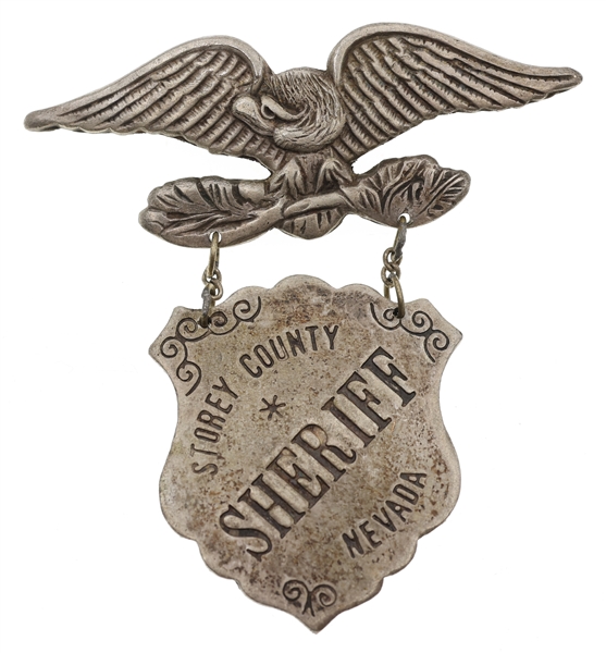 OBSOLETE STOREY COUNTY NEVADA SHERIFF BADGE