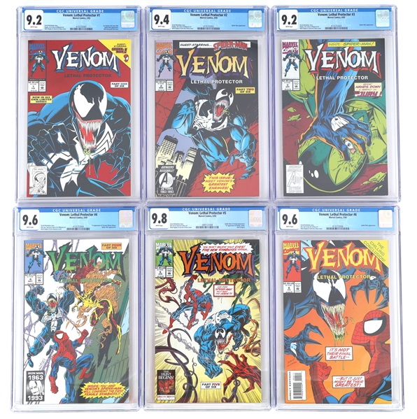 Lot Detail - MARVEL VENOM LETHAL PROTECTOR COMICS #1-6 CGC GRADED