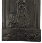 RUSSIAN LEO TOLSTOY BRONZE PLAQUE 