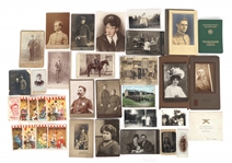 LATE 19th/20th C. IMAGES EPHEMERA CABINET CARDS & MORE
