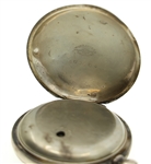 A.W. WALTHAM COIN SILVER POCKET WATCH