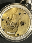 A.W. WALTHAM COIN SILVER POCKET WATCH
