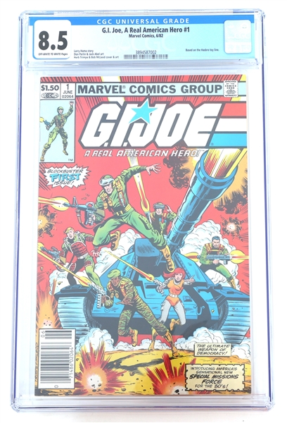 GI JOE A REAL AMERICAN HERO MARVEL #1 COMIC CGC GRADED