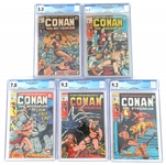 MARVEL CONAN THE BARBARIAN CGC GRADED COMICS #1-5