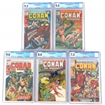 MARVEL CONAN THE BARBARIAN CGC GRADED COMICS #6-10