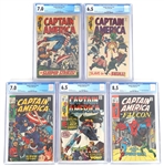 MARVEL CAPTAIN AMERICA 60s/70s COMIC BOOKS CGC GRADED