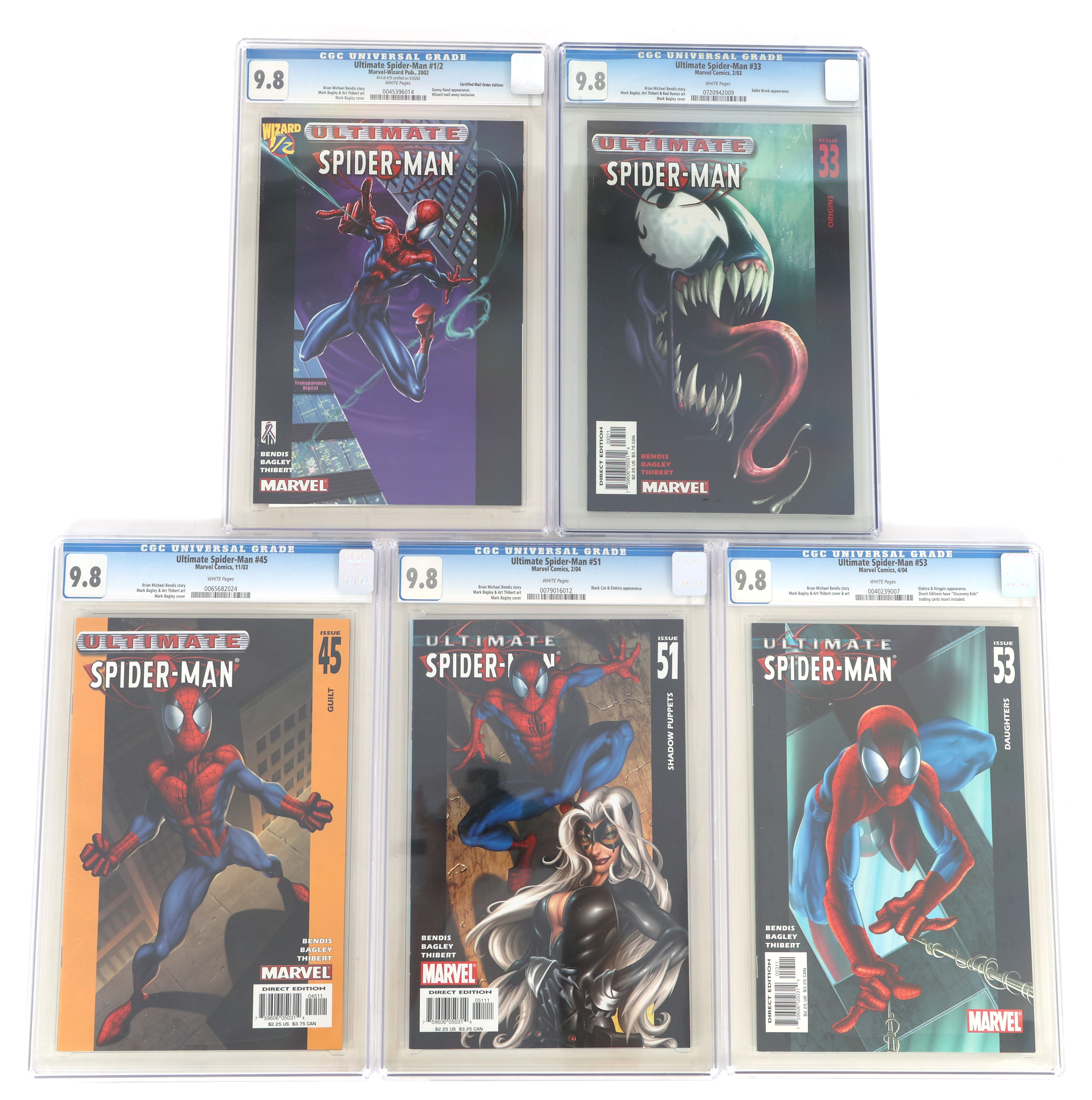 Lot Detail - MARVEL ULTIMATE SPIDER-MAN COMIC BOOKS CGC GRADED NM/M