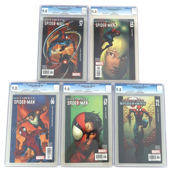 MARVEL ULTIMATE SPIDER-MAN COMIC BOOKS CGC GRADED NM/M