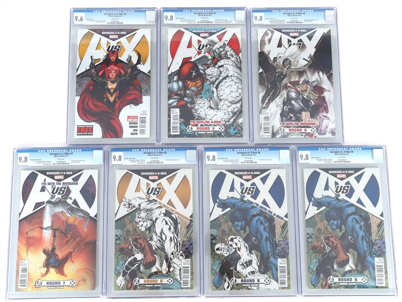 MARVEL AVENGERS VS. X-MEN COMIC BOOKS CGC GRADED