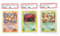 POKEMON 2000S GYM HEROES HOLO CARDS PSA GRADED