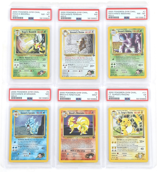 POKEMON 2000 GYM CHAL CARDS PSA GRADED