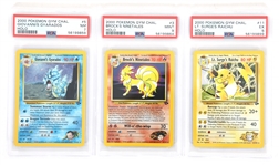 POKEMON 2000 GYM CHAL CARDS PSA GRADED