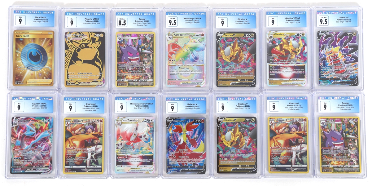 POKEMON 2022 LOST ORIGIN CARDS CGC GRADED